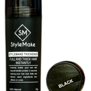 StyleMake Hair Thickener For Men & Women – Instant Hair Volume – 28 g (Black)